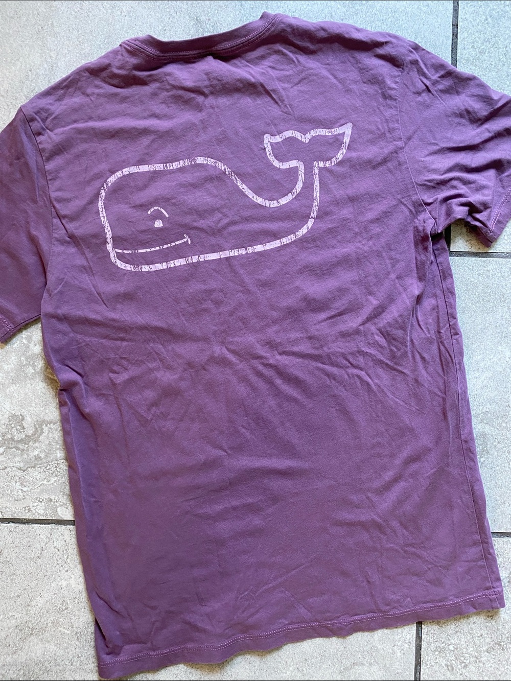 Vineyard Vines Purple Logo Tee